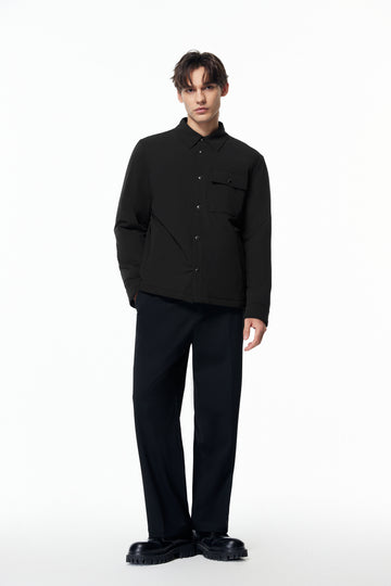 四面彈襯衫式鋪棉外套