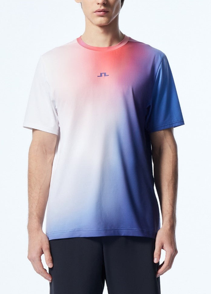 多色漸層短袖上衣