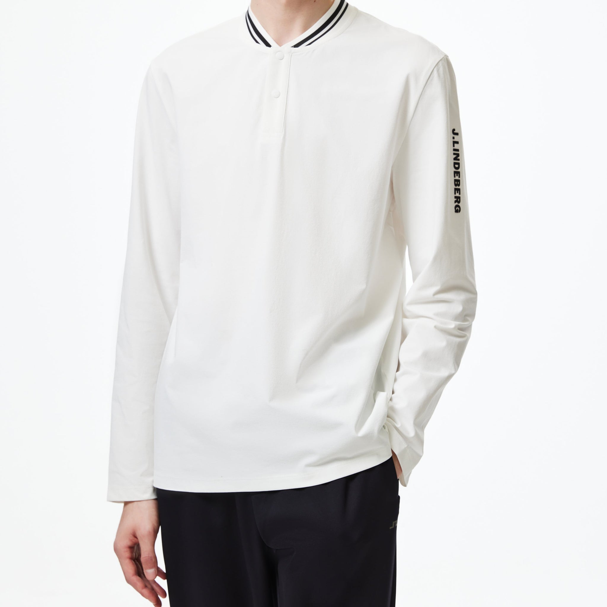 小立領設計長袖Polo