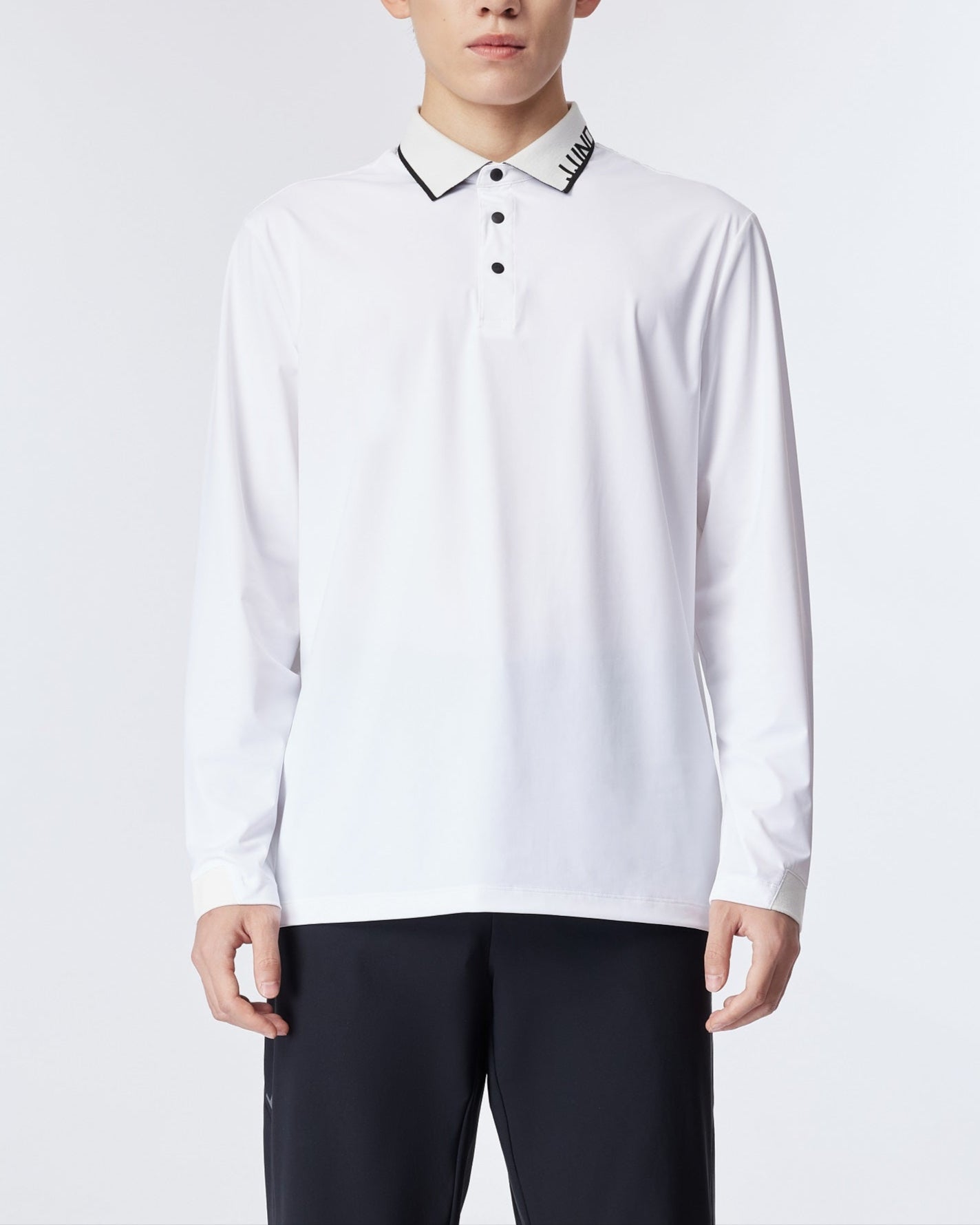 領片Logo長袖Polo