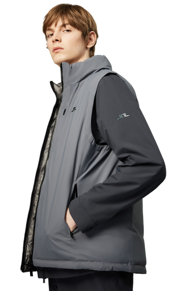 防潑水雙面穿羽絨背心