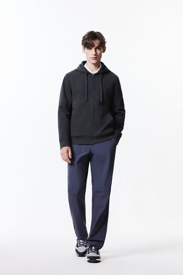 簡約拉鍊連帽上衣