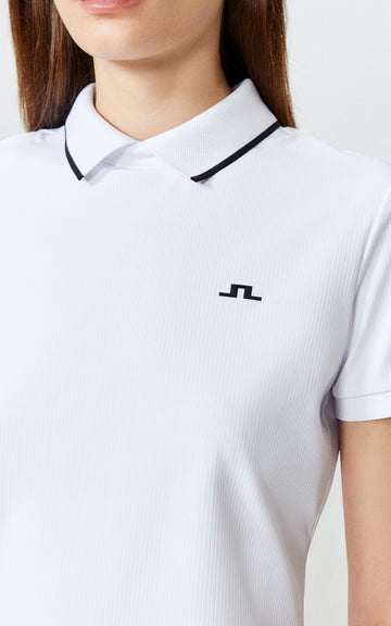 條紋涼感短袖Polo