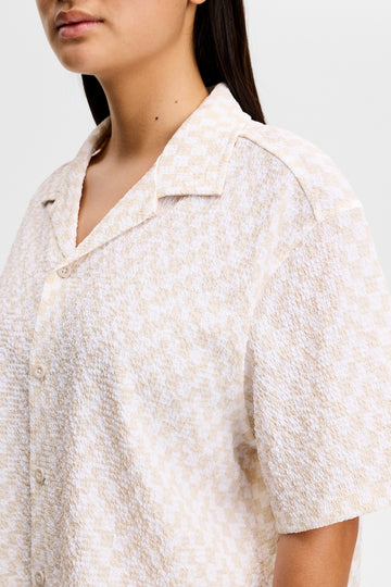 泡泡紗短袖襯衫