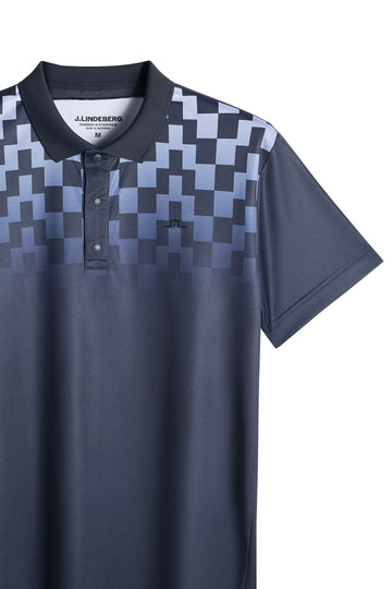 橋型幾何漸層Polo