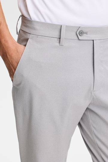 超透氣格紋長褲