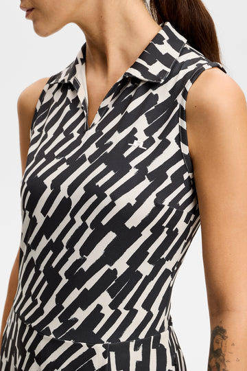 數位水彩超彈力洋裝