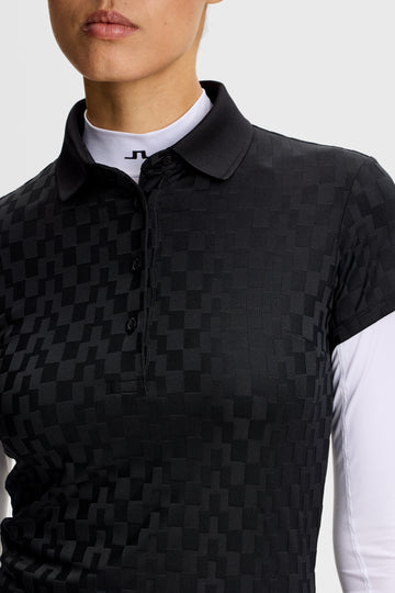 橋型幾何立體緹花洋裝